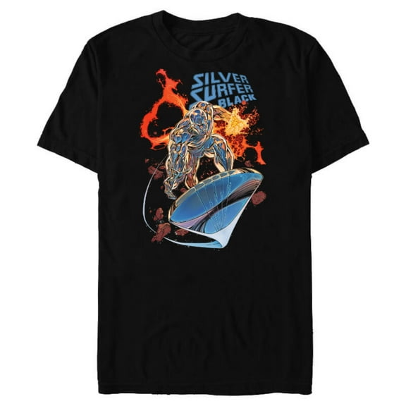 Marvel Silver Surfer Black #1 Comic Cover - Short Sleeve Blended T-Shirt for Adults - Customized-Black