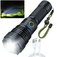 thumbnail image 1 of Amzyigou Linternas De Alto Lúmenes 1000000 Linterna Recargable Súper Brillante Linternas Tácticas Led De Alta Potencia Impermeables Con Zoom 5 Modos Para Acampar Caza Y Emergencias, 1 of 7