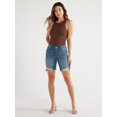 thumbnail image 2 of Sofia Jeans Women's Gabriella Bermuda Mid-Rise Destructed Hem Shorts, 8" Inseam, Sizes 0-20, 2 of 6