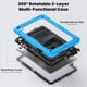 thumbnail image 3 of Funda para Samsung Galaxy Tab A11 Plus de 11 pulgadas (2025) y A9 Plus de 11 pulgadas (2023), resistente, a prueba de golpes, con soporte giratorio de 360° y correa de mano/bandolera., 3 of 9
