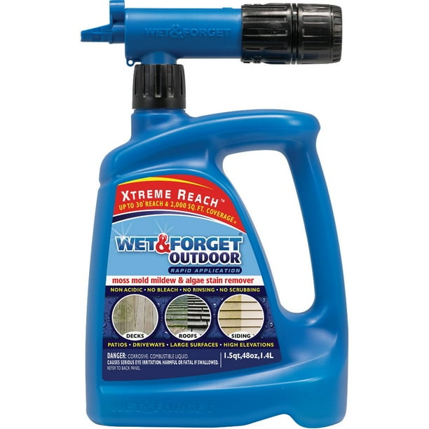 Wet & 48 Oz. Hose End Spray Concentrate Moss, Mold, Mildew