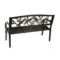 thumbnail image 3 of Plow & Hearth Dragonfly Metal Garden Bench, 3 of 5