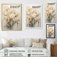 thumbnail image 4 of Designart "Beige Tulip Orchestral Display II" Tulips Canvas Art Print, 4 of 7