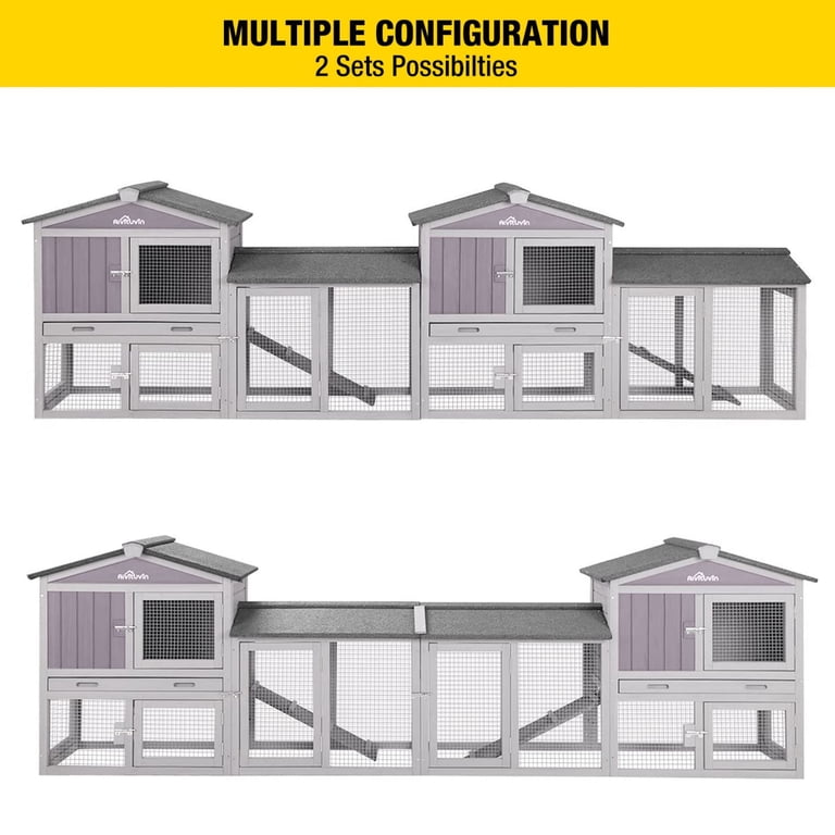 Small Chicken Coop Aivituvin Chicken Coop Run Extension Rabbit ...