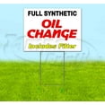 thumbnail image 1 of Oil Change (18" x 24") Yard Sign, Includes Metal Step Stake, 1 of 6