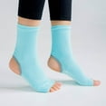 thumbnail image 2 of Yoga Socks Womens Toeless Non Slip Rubber Non Slip Non Slip Grip Heel Barre Dance Socks Green, 2 of 9