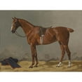 thumbnail image 3 of Emil Volkers 14x12 Black Modern Framed Museum Art Print Titled - Brown Saddled in the Stable (1901), 3 of 5