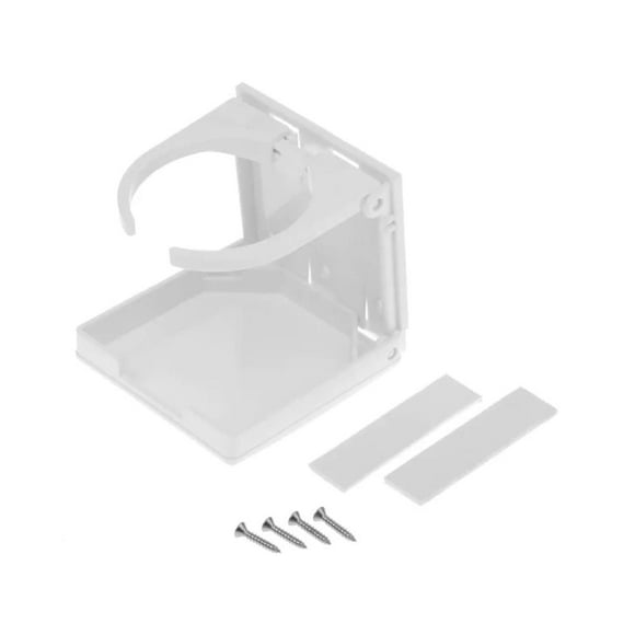 Blue Dog Marine Porte-gobelet pliable universel pour voitures, camions, camping-cars, camionnettes, bateaux, caravanes marines – Blanc