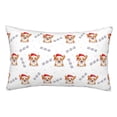 thumbnail image 1 of Balery Corgi With Santa Claus Hat Funda de Cojín Estampada, Regalos para Mujeres, Regalos de Amor para Ella, Regalos para Novia o Esposa, Funda de Almohada-20"x30", 1 of 6