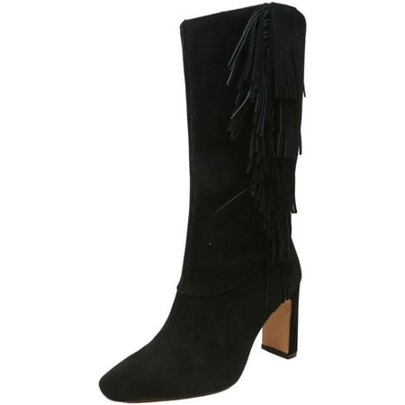 UPC 192151362981 product image for Vince Camuto Women s Sterla Black Mid-Calf Leather Boot - 6 M | upcitemdb.com