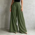 thumbnail image 2 of SNKSDGM Women's Plus Work Pants Women Long Linen Pants Women Petite Dressy Women's Solid Color Casual Speaker Casual Pants, 2 of 7