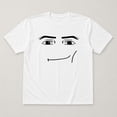 thumbnail image 3 of Smirking Face Graphic T-Shirt, Funny Meme Style Unisex Classic Tee, 3 of 9