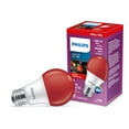 thumbnail image 1 of Philips LED 60W A19 E26 8W A-Line Light Bulb, Red, 1 of 4