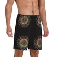thumbnail image 2 of Sikiie Colorful Mandala Mens Pajama Shorts, Lounge Pant, Men's shorts，Sleep Pj Shorts for Men-Large, 2 of 6