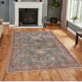 thumbnail image 5 of LaDole Rugs 3x10 Living Room Runner Premium Cotton Washable Area Rug | Rustic Home Decor Boho Carpet For Hallway, Entrance, Balcony |Blue Multicolor, 5 of 5