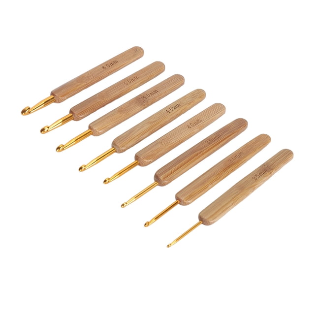 Ganchos de Tejido Ergonímico, Colección de Ganchillo de Ganchillo de Bambú Liviano 2.5 mm A 6.0 mm Multipururo para Bufanda para alfombra