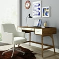 thumbnail image 3 of Adore Decor Sutton Wood Writing Desk Brown, 3 of 12
