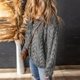 thumbnail image 5 of Chaquetas y abrigos casuales sin capucha de manga larga para mujer, suéter liso de manga larga con cremallera, abrigo casual, chaqueta para mujer, 5 of 5