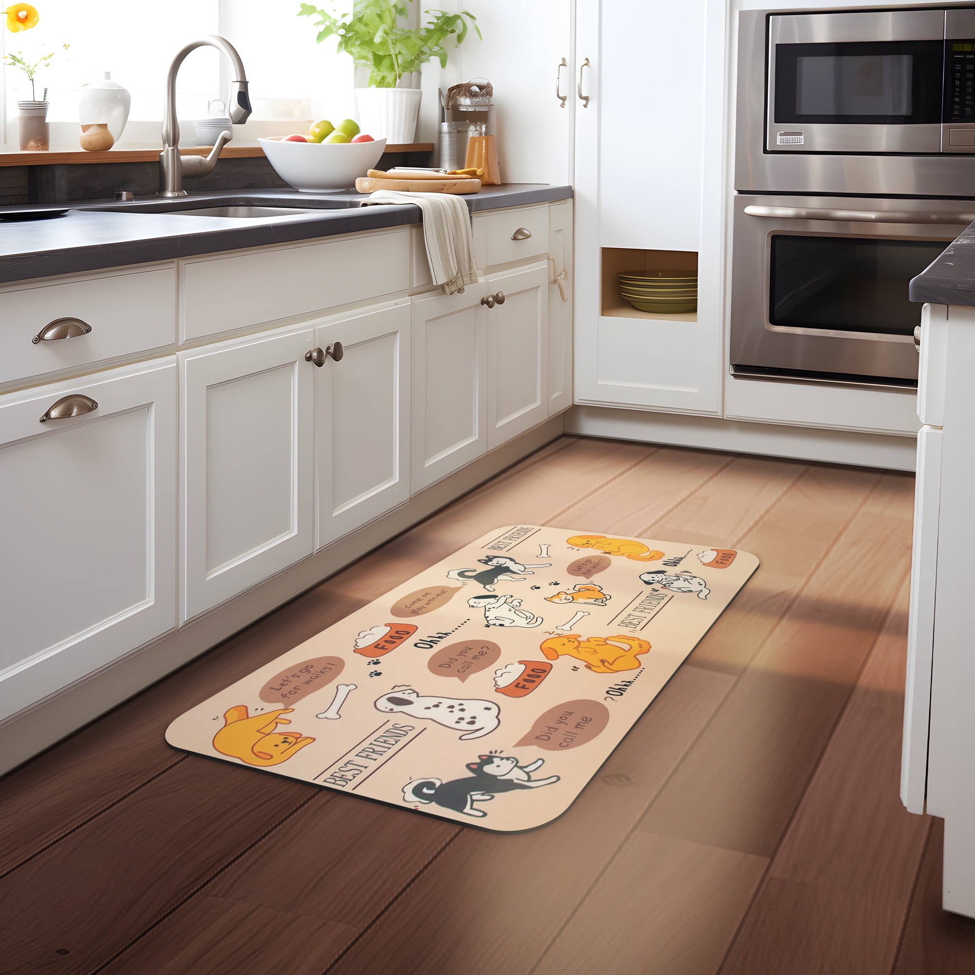 Ray Star Kitchen Floor Mats 19.7"X31.5"X0.31" Non Slip Waterproof Kitchen Mats and Rugs Heavy Duty Ergonomic Comfort Mat Anti Fatigue Mats for Kitchen Floor…