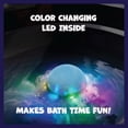 thumbnail image 2 of Glam & Beauty Blue Cotton Candy Bath Bomb with Hidden LED Light Surprise – Color Changing Glow Bath Fizzy for Kids 4+, Spa-Like Moisturizing Bath Experience, 2 of 5