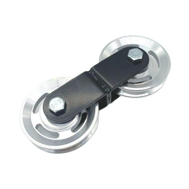 Sistema de poleas dobles para ejercicios de fuerza, levantamiento de pesas, bricolaje y fitness Polea de 88 mm