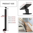 thumbnail image 3 of Set of 2 stair railing posts for front mounting, 270° adjustable metal railing posts, stair railings with screw set for terrace, balcony and veranda, 3 of 6