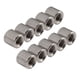 thumbnail image 3 of 50PCS Cylindrical Coupling Nuts 304 Stainless Steel Female Thread Nut M6 Round Connector Nuts, 3 of 5