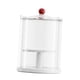 thumbnail image 2 of Vitrina transparente para guardar figuras de muñecas, moderna caja organizadora de doble capa. blanco con tapa, 2 of 9