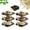 2Pcs-Black, variant on Multi-Layer Dish & Prep Tray Storage Rack, Multifunctional Foldable Vertical Plate Racks For Cabinet, Sturdy & Stable Construction, Open-Sided Easy Access