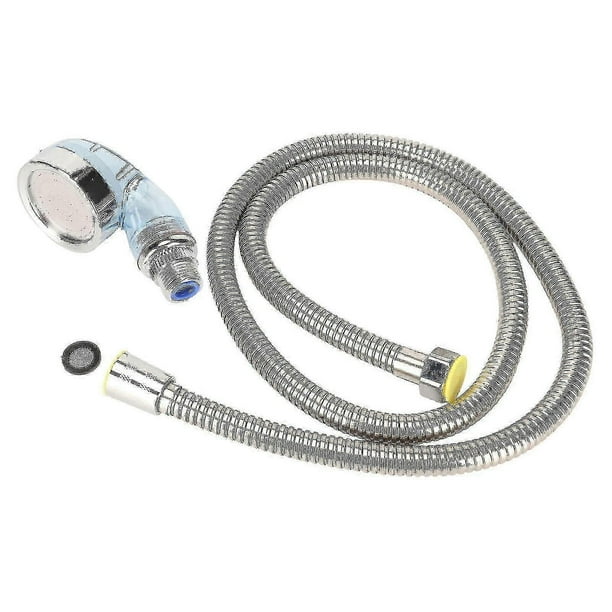 Shampoo Bowl Sprayer Head Hose Kit Salon Barber Shop Facilities 120cm Electroplating Tube L Blue Pressurizing Nozzle