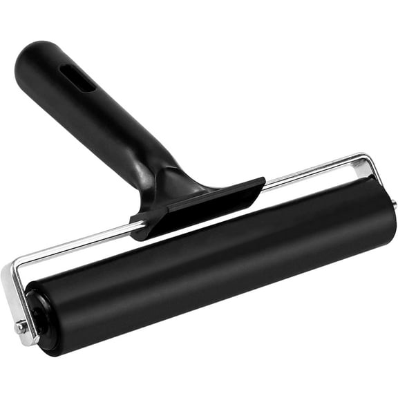 5.9in Rubber Roller, Tape Roller for Print, Tape, Wallpapers, Scrapbooks，Silicone Seam Roller Tool for PVC/TPO/EPDM Ply Roofing Tape，Wallpaper etc.