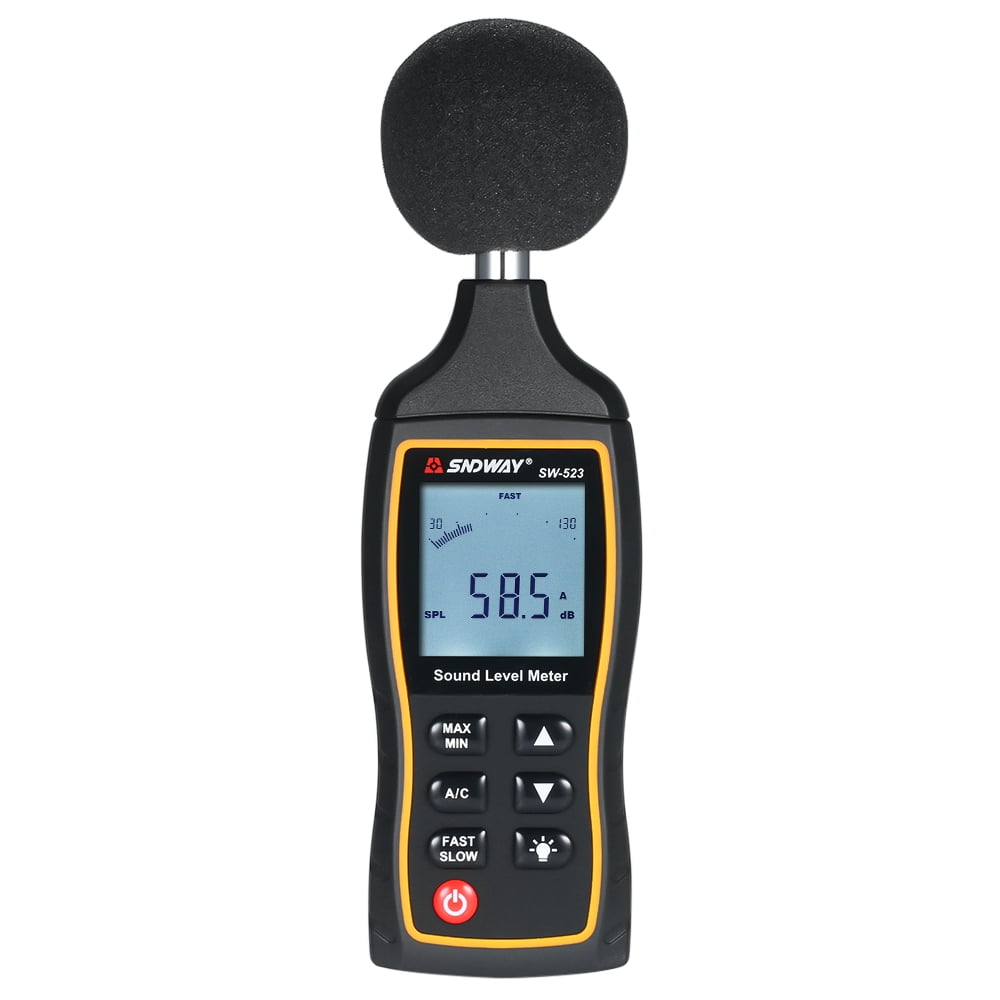 SNDWAY High Accuracy LCD Digital Noisemeter Sound Level Meter 30130dB Noise Volume Measuring