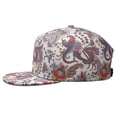 thumbnail image 3 of Retro Chic Baseball Cap - Exotic Mandala Design Flat Brim Hat - Adjustable Urban Style for Streetwear Fans, 3 of 5