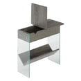 thumbnail image 4 of Convenience Concepts Table d'Appoint Électrique SoHo à Dessus Rabattable en Finition Bois Gris, 4 of 4