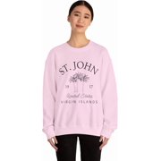 St. John Virgin Islands Sweatshirt, US Virgin Islands Saint John Crewneck Pullover, Unisex, St John Gift Souvenir