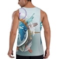 thumbnail image 3 of Haiem Let's go Travel Around the World Men Workout Tank Top Gym Bodybuilding Sleeveless Muscle T Shirts Athletic Tank Breathable Workout Shirt-Medium, 3 of 9