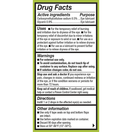 Refresh Relieva Lubricant Eye Drops, 0.33 Fl Oz Sterile