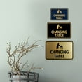 thumbnail image 2 of Signs ByLITA Classic Framed Changing Table Sign (Black /Gold) - Small, 2 of 8