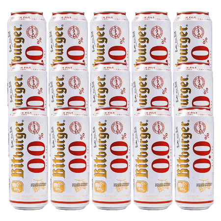 Bitburger Drive Non-Alcoholic Beer, Award Winning Beer from Germany, 16oz Can, 15 Pack