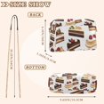 thumbnail image 4 of FORMRS Women Crossbody Purse with Chain Strap Vegan Leather Shoulder Handbag, White Cakes Pattern, 4 of 7