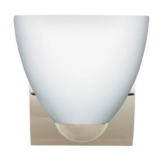 1WZ-757207-CR Besa Lighting Sasha II - One Light Mini Wall Sconce-Opal Matte Glass Color-Incandescent Lamping Type