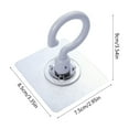 thumbnail image 3 of Fasiaou Ceiling Rotating Hook 360 Swivel Heavy Duty Adhesive Hanger for Kitchen Bathroom Organization Storage Wall Mount No Drill Installation, 3 of 6