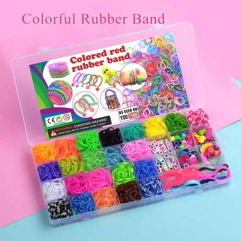 XYTLAX Rubber Band Bracelet Kit, Loom Making Kit for Girl, Bands Refill  Set, Kits Children Age 5+ Year Old Gift DIY Friendship