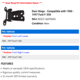 thumbnail image 2 of Door Hinge - Compatible with 1980 - 1997 Ford F-350 1981 1982 1983 1984 1985 1986 1987 1988 1989 1990 1991 1992 1993 1994 1995 1996, 2 of 2
