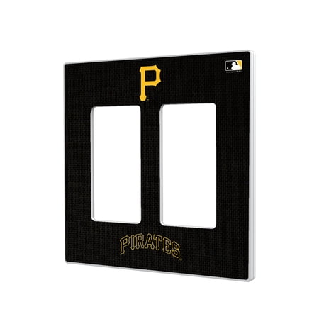 Pittsburgh Pirates Solid Double Rocker Light Switch Plate