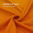 thumbnail image 3 of Small Stall Shower Curtain 36 x 72, Narrow Orange Ombre Shower Curtain for Bathroom, Waffle Weave Fabric Shower Curtain Set with Hooks, Water Repellent, Machine Washable, 3 of 6