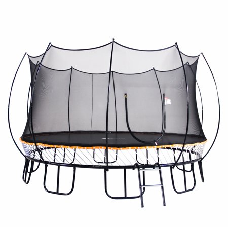 Free Jump Springless Trampoline 14 ft for Kids & Adults with Safety Enclosure Net  Patented Quick-Easy Assembly Design