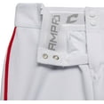thumbnail image 5 of TOURNAMENT w/Pipe Softball Pant - WHITE,SCARLET - S, 5 of 8