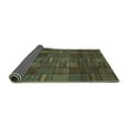 thumbnail image 2 of Ahgly Company Indoor Round Abstract Turquoise Blue Modern Area Rugs, 7' Round, 2 of 4