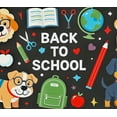 thumbnail image 4 of Yatrandify Adorable Dog Themed Back to School Banner Decorative Backdrop with School Supplies Elements Party Decoration Photography Props Classroom Decor Back to School Event Supplies, 4 of 8